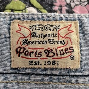 y2k vintage Paris Blues denim miniskirt